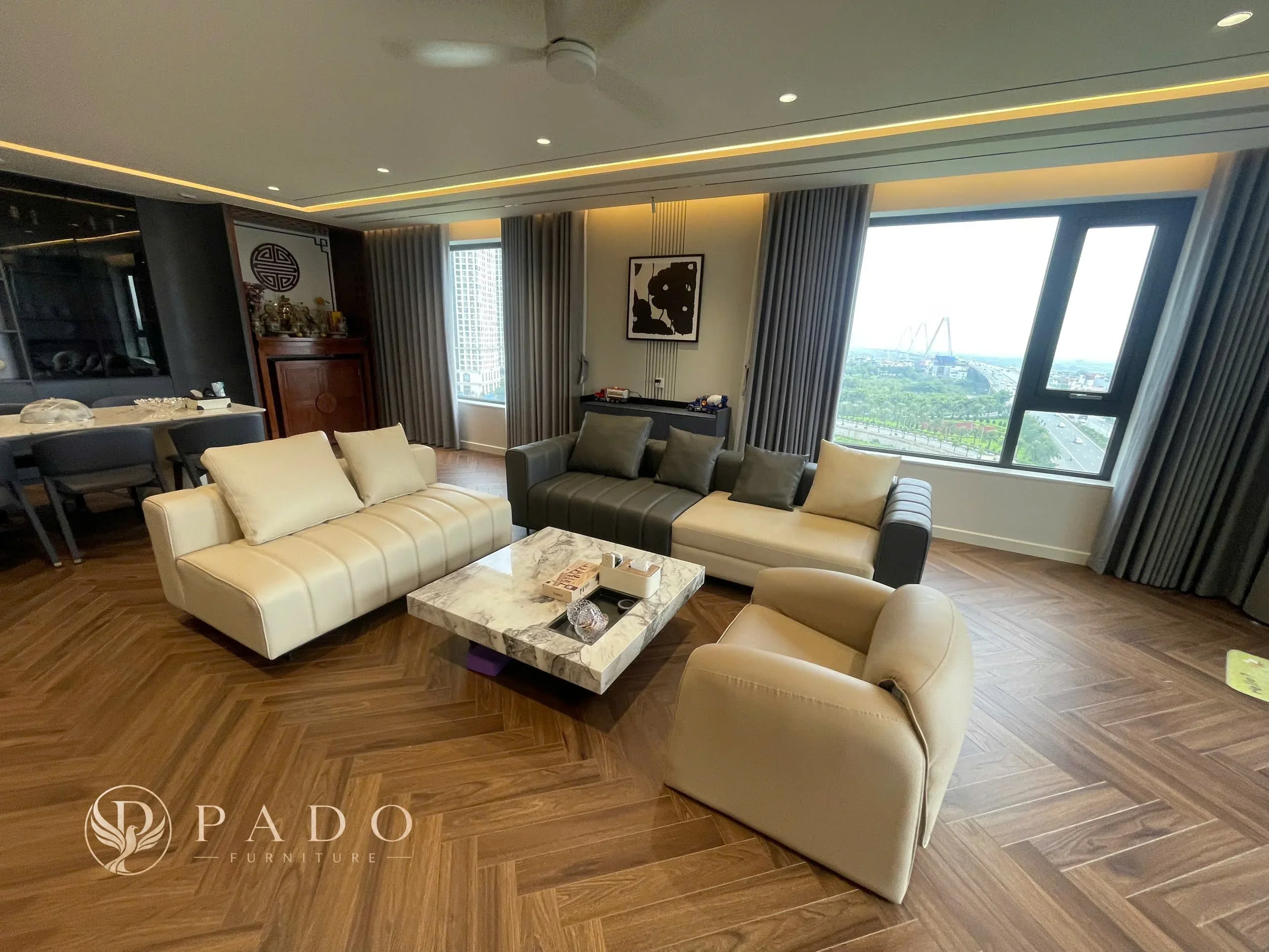 Bộ sofa phòng khách hiện đại - PD-KS-9923